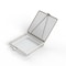 Anysizebasket Light Duty Basket: 6Lx6Wx1H, 304 SS, Hinged Lid with Thumb Clasp, No Handles, Mesh: 2 x .063 FLB-060060010-L02S - alternate 1